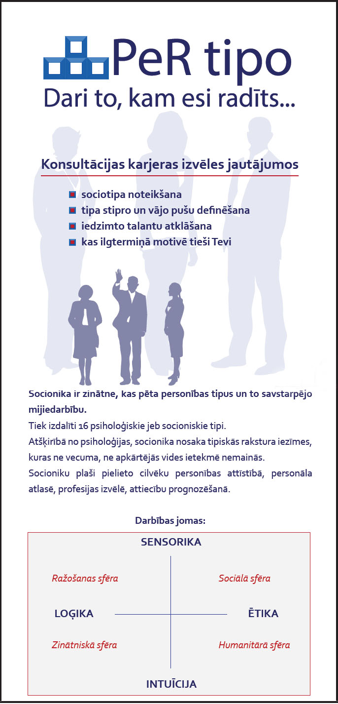 Karjeras konsultants, centrs. Profesiju izvēle. PeRtipo.lv Karjeras konsultants, centrs. Profesiju izvēle. PeRtipo.lv
